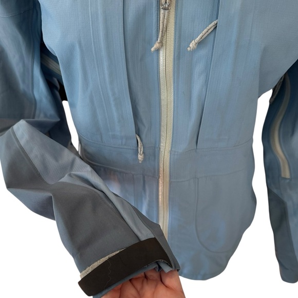 Arc’teryx SL Series Two-Tone Glacier Blue GORE-TEX Hardshell Jacket VTG Medium - Picture 6 of 16